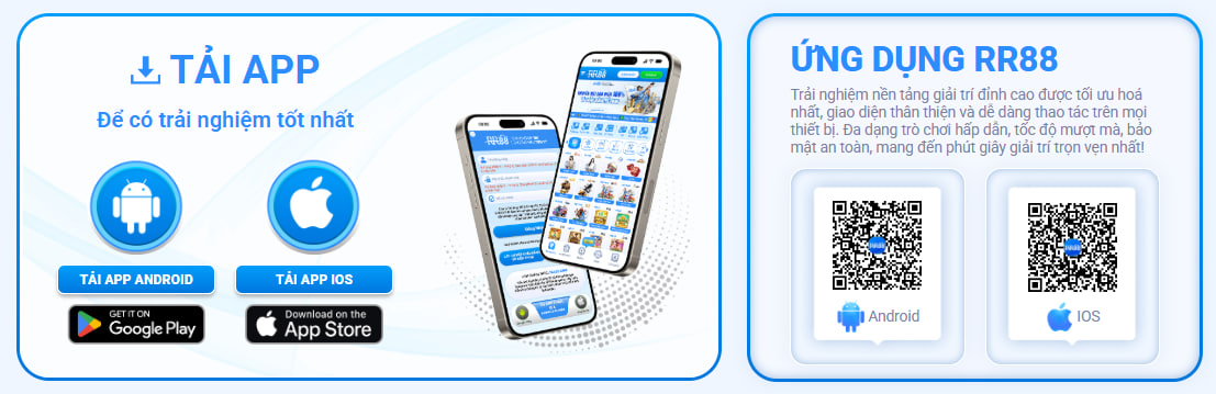 Tải app RR88 về điện thoại – chơi mọi lúc mọi nơi, hỗ trợ Android và iOS